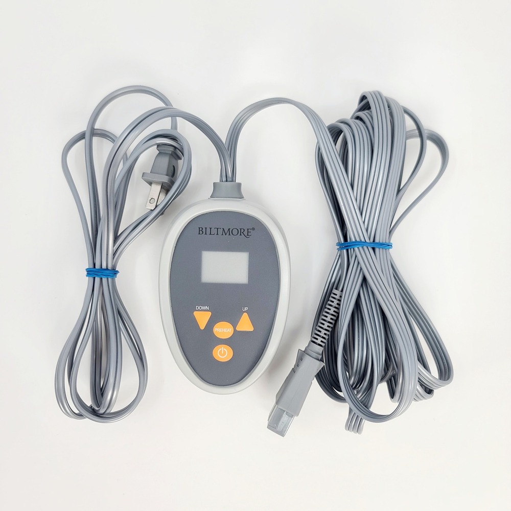 Biltmore Electric Heated Blanket Controller SCEB2.3.2 Gray Digital Remote Good